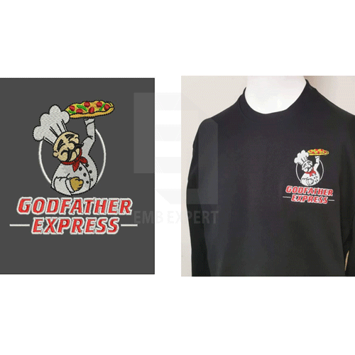 Left Chest Embroidery Digitizing